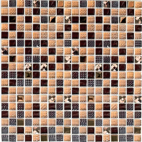 Мозаика Crystal brown (стекло) 15*15 300*300