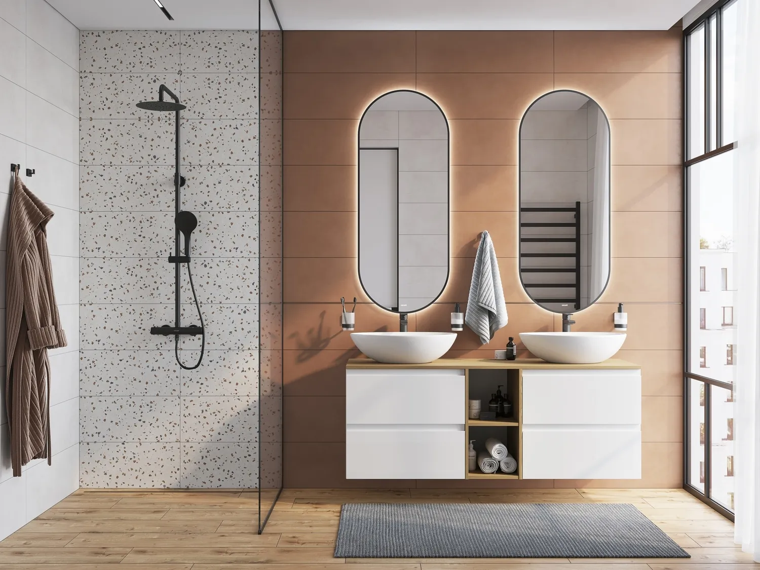 Керамогранит WR4T013 (А15983) Rustic бежевый ректификат R10 21,8x89,8