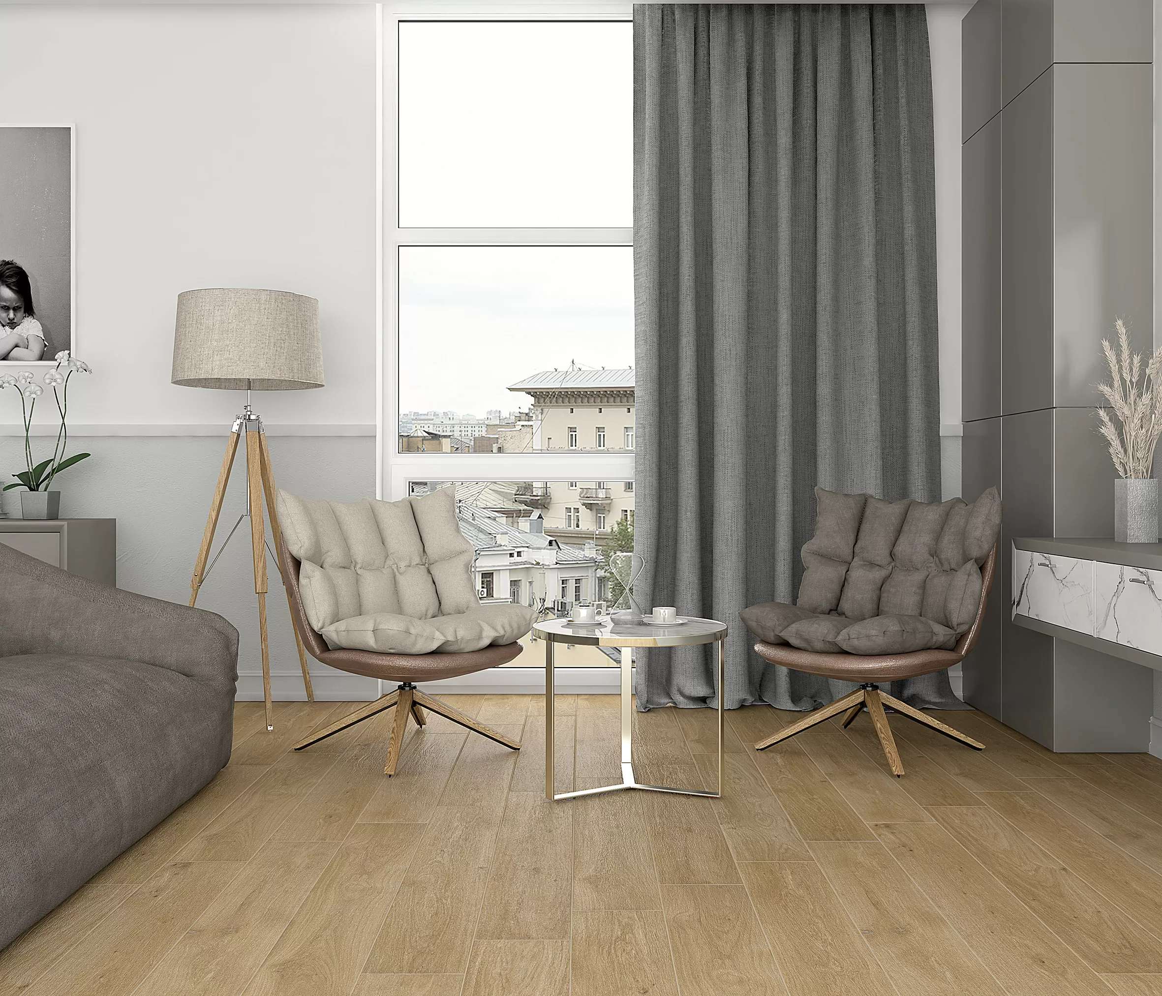 Керамогранит SG517000R Club табачный 20x120x1.1