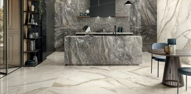 Керамогранит AGCJ GOLDEN WHITE Luc 120x278