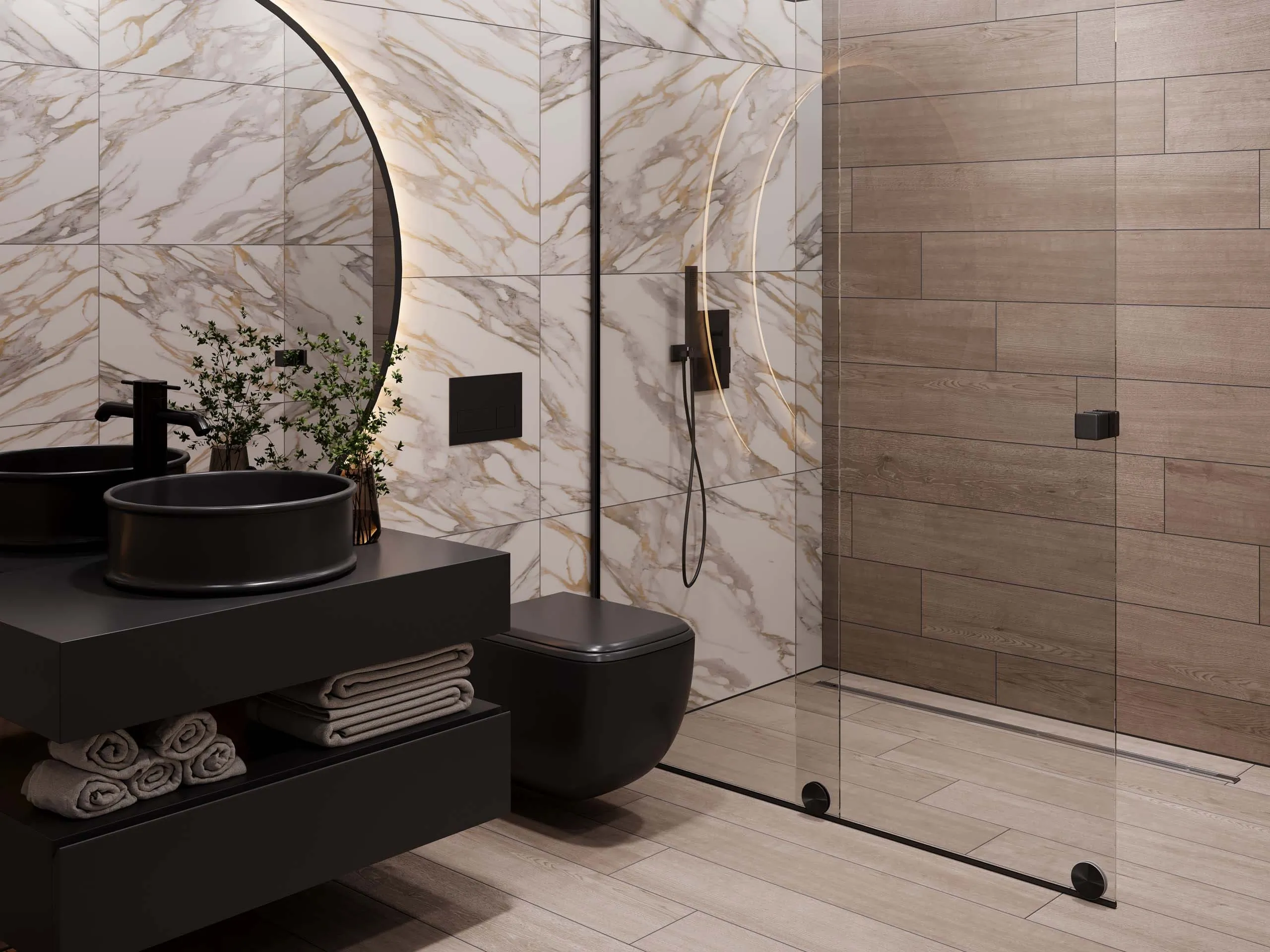 Керамогранит Плинтус RM01 Miramare White неполированный 7x60