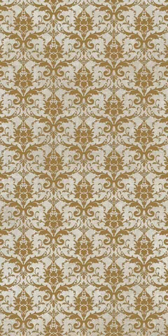 Керамогранит 752617 Tesori Decoro Broccato Bianco Oro 6mm 120x240