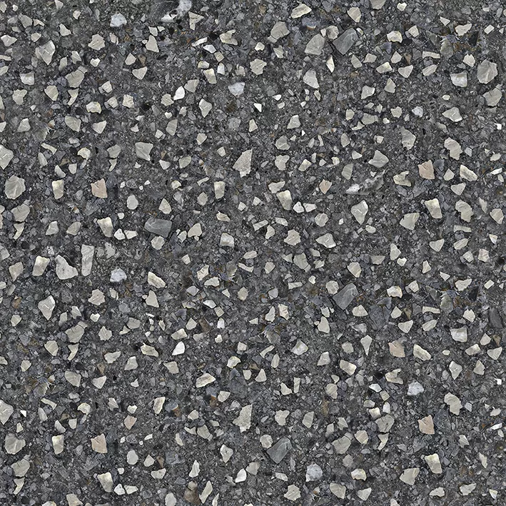 Керамогранит NR0379 Black Terrazzo черный матовый 600х600х10