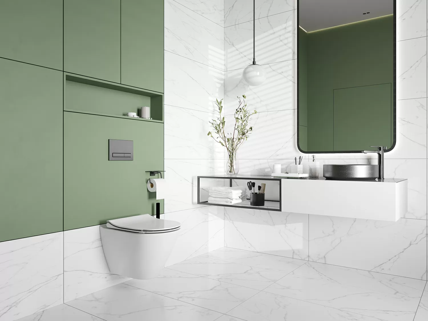 Керамогранит 17697 Pamir светло-бежевый ректификат 44.8х89.8