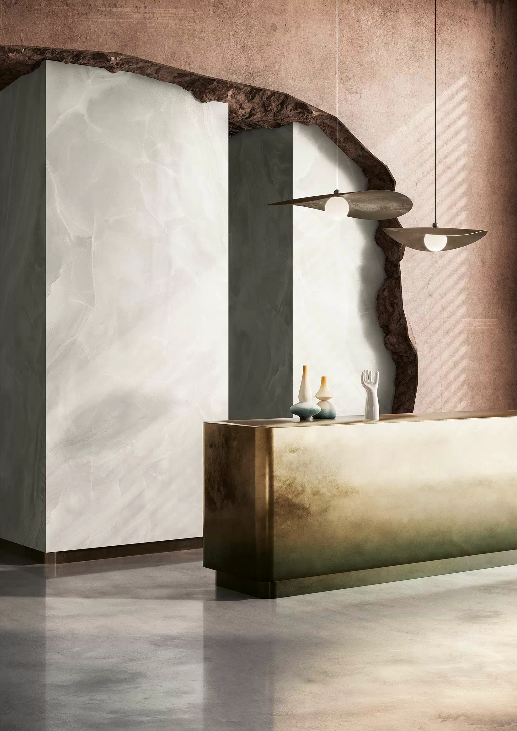 Керамогранит 02VGRBOBO Grandiosa Preziosa B Onice Bianco Oro 120x280
