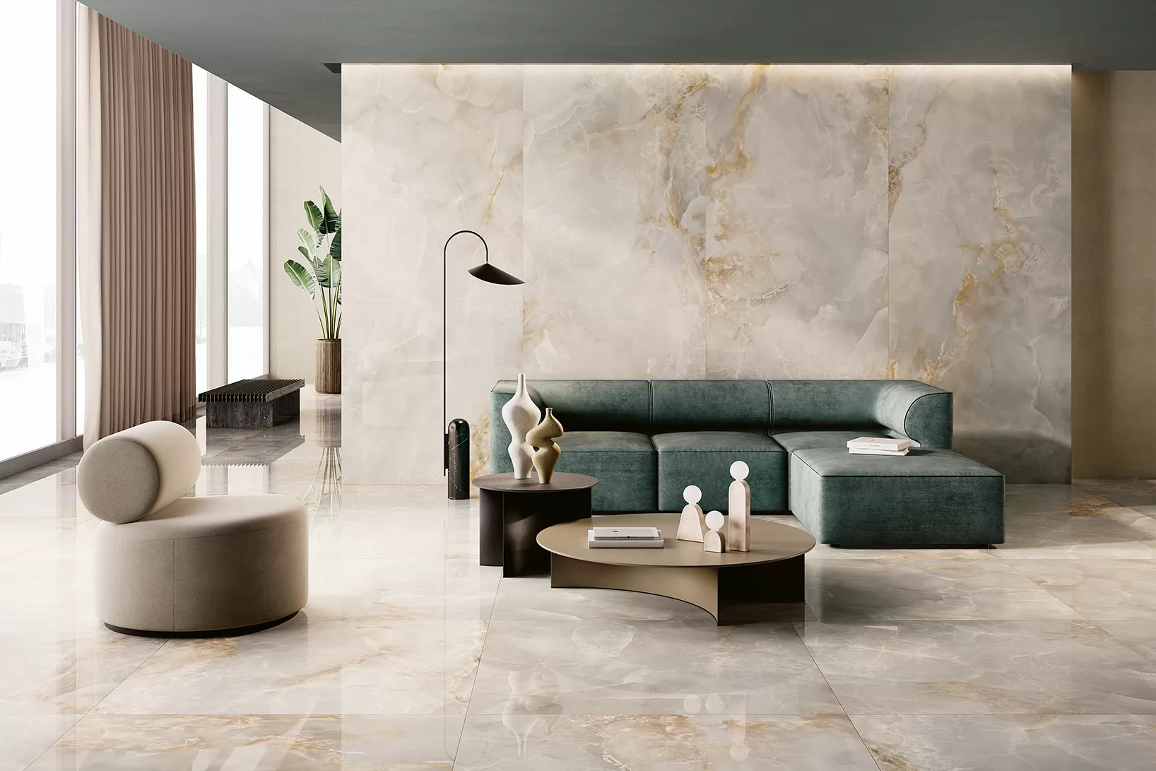 Керамогранит OE280L Onice Effect Deep Dark 120x280