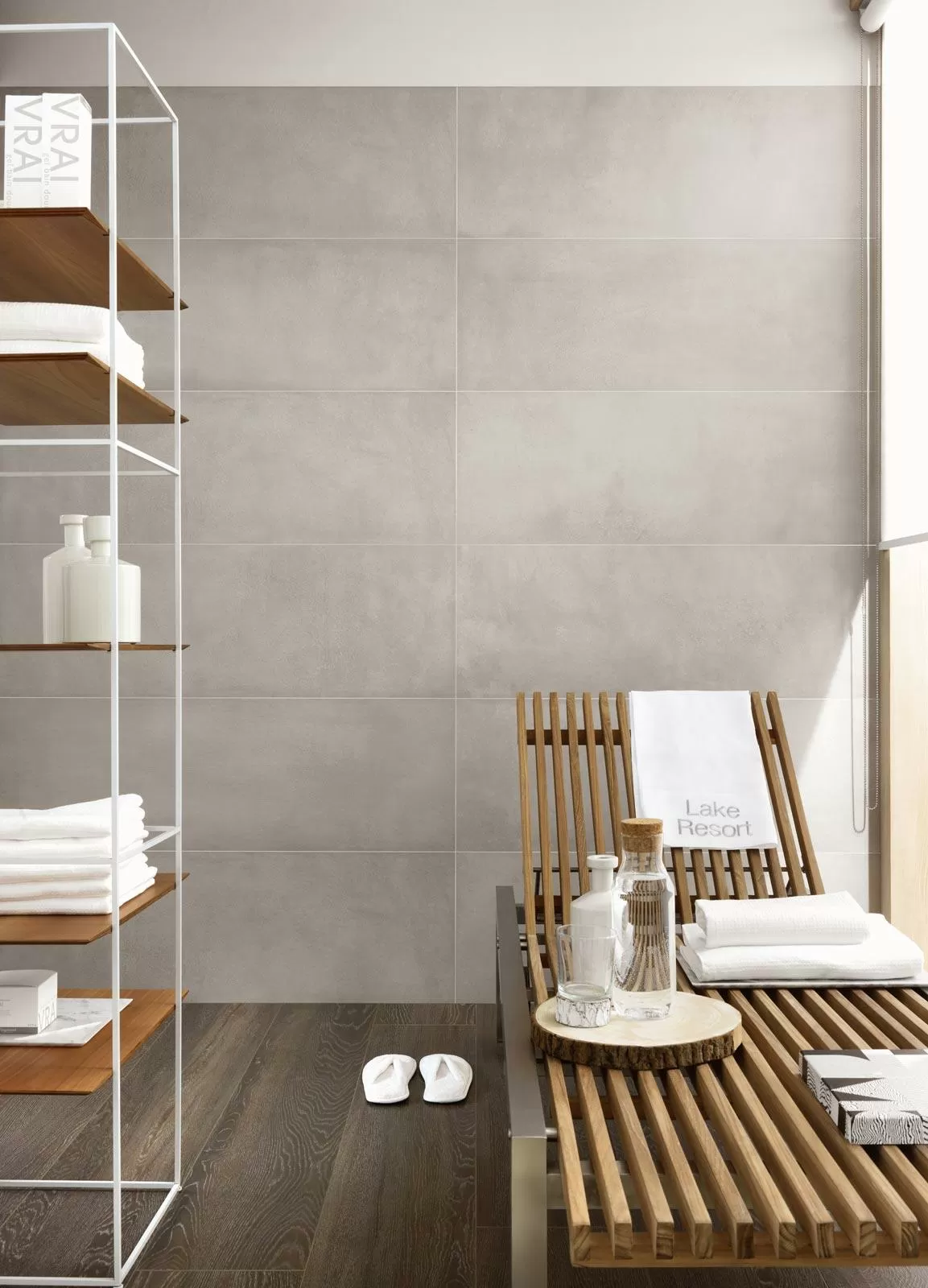 Плитка R6MK Terracruda Piombo Struttura Verso 3D Rett. 40x120