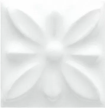 Плитка ADST4053 Taco Relieve Flor №1 Snow Cap 3х3