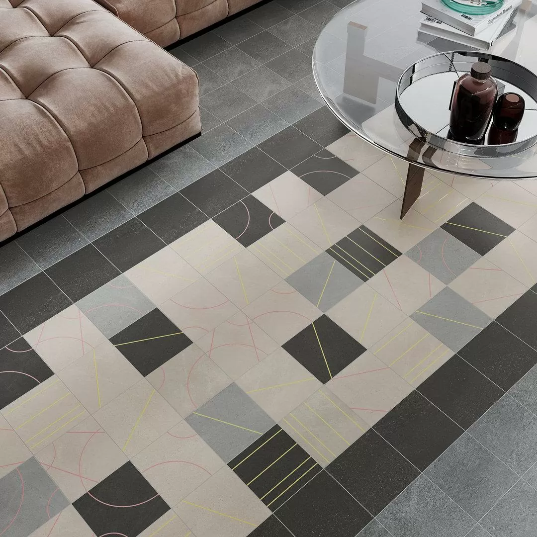 Керамогранит SBD040/SG1591 Декор Матрикс серый тёмный 20*20