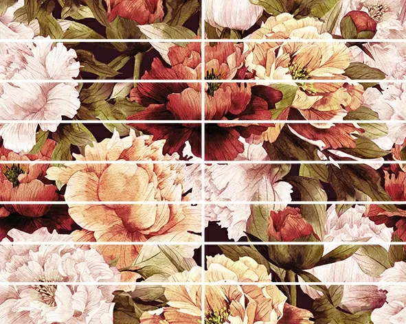 Плитка Бордюр Peony 4х25