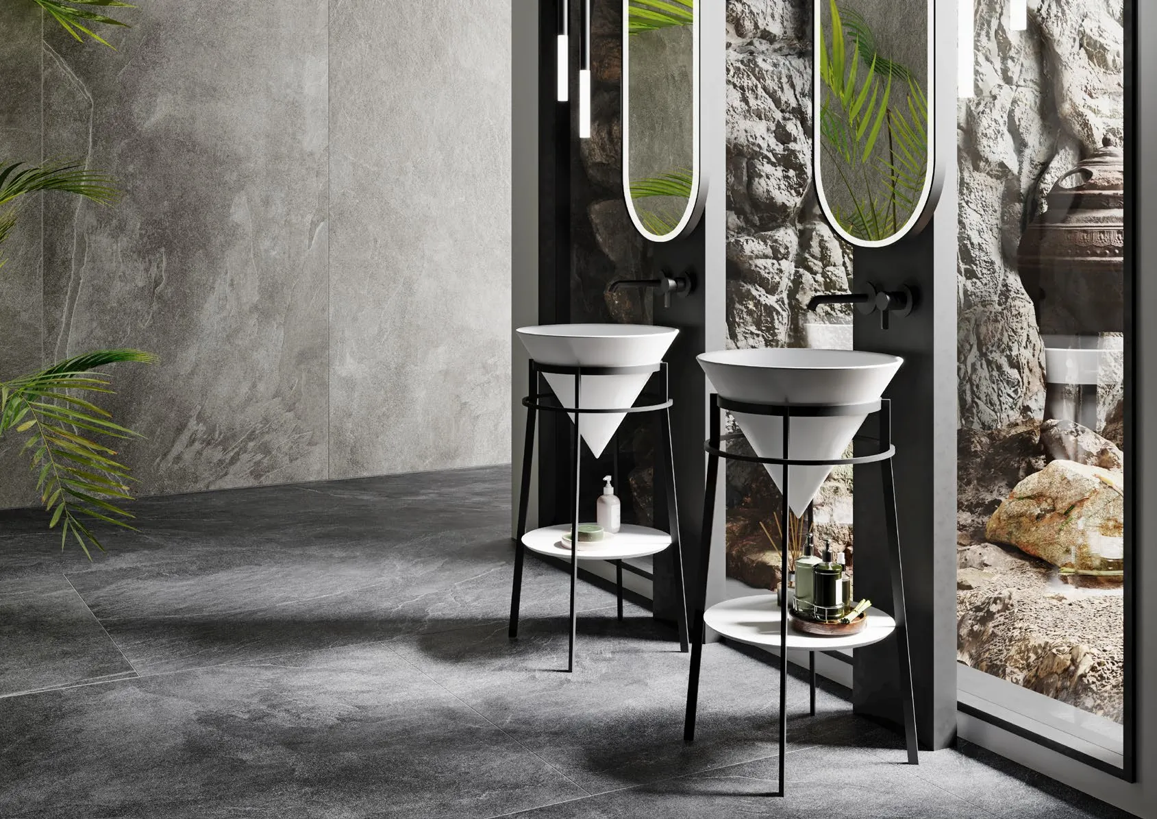 Керамогранит SG074902R Нестос серый светлый лаппатированный обрезной 119,5x320x1,1