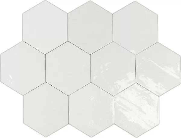 Плитка 122078 ZELLIGE HEXA WHITE 10,8x12,4