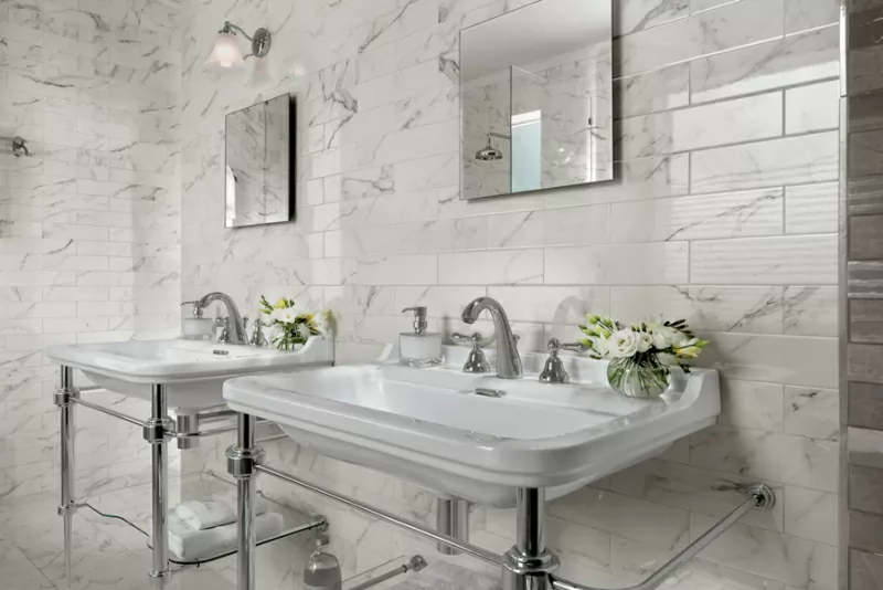 Плитка AZDA Brick White Bevel 8x31.5