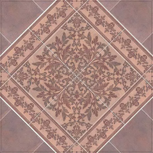 Керамогранит STG/B252/3414 Честер коричневый темный 14.7*14.7 вставка