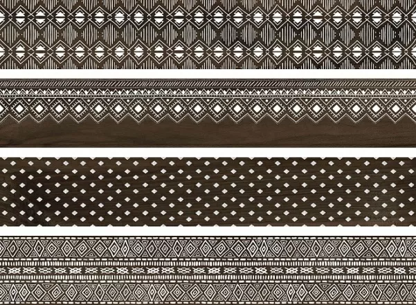 Керамогранит DL510400R Про Вуд коричневый декорированный обрезной 20x119.5