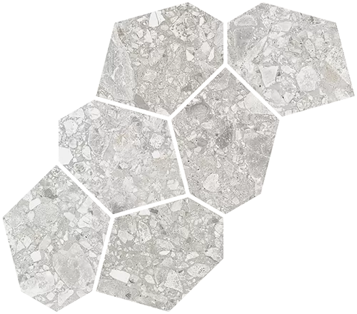Мозаика Mosaico Aymaras Gris 24.2x39.5