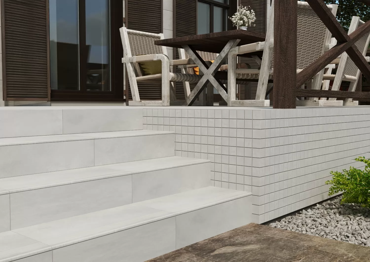 Керамогранит TH5A406 Плинтус Townhouse темно-серый 7x59,8