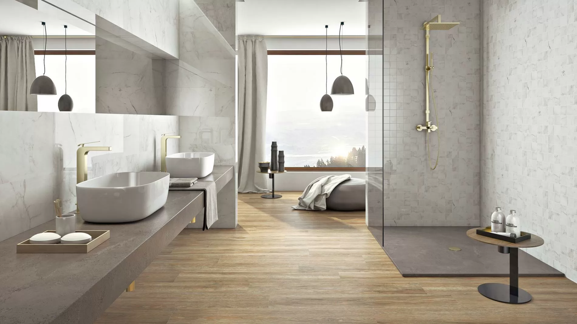Керамогранит MARBLES LUCCA Blanco 60x120