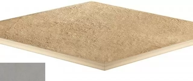 Керамогранит 620090000931 Rinascente Grey Round Angolare LASTRA 20mm 60x60