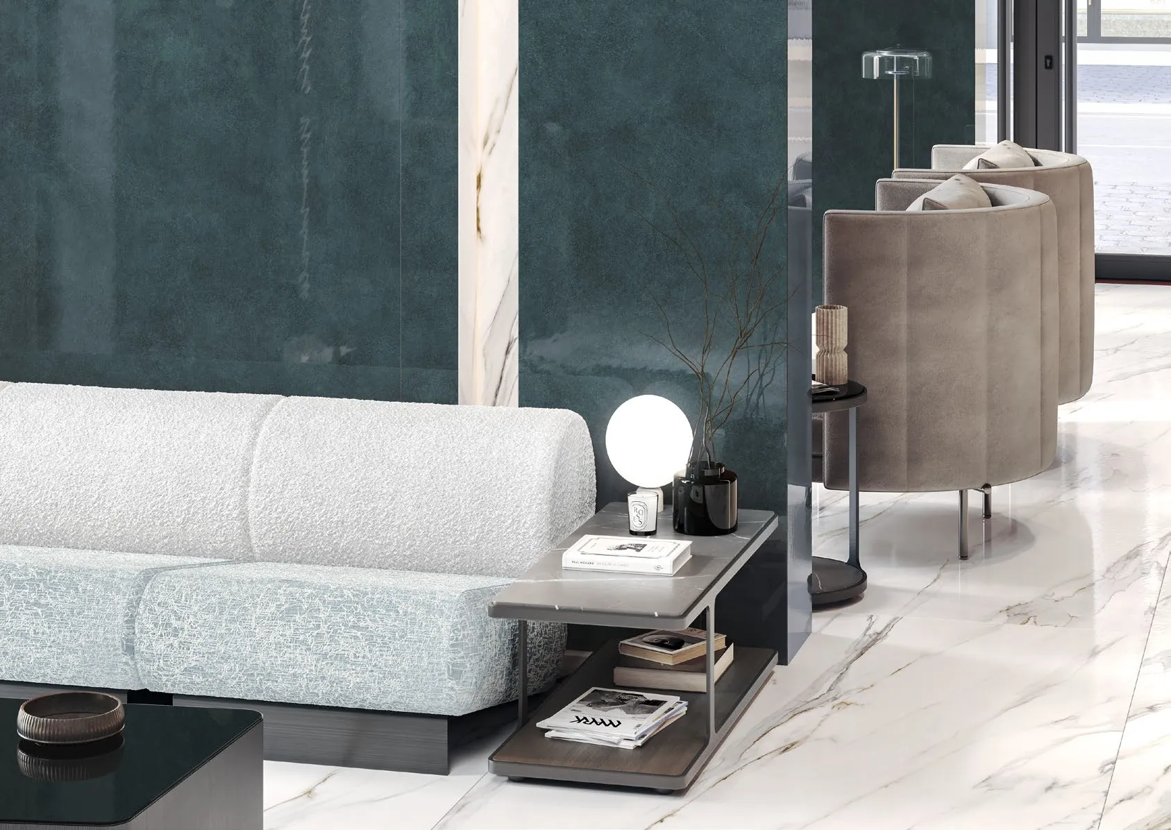 Керамогранит SG075900R6 Майолика коричневый обрезной 119,5x320x6