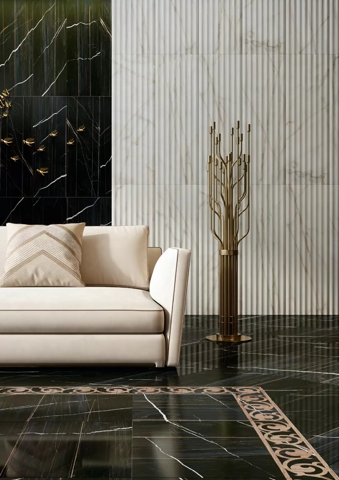 Керамогранит SG567002R Греппи белый обрезной лаппатированный 60*119.5