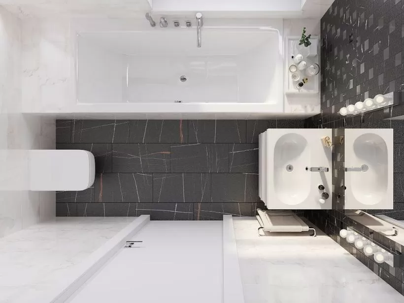 Керамогранит K-1004/MR Marble Trend Nero Dorato 300x600x9