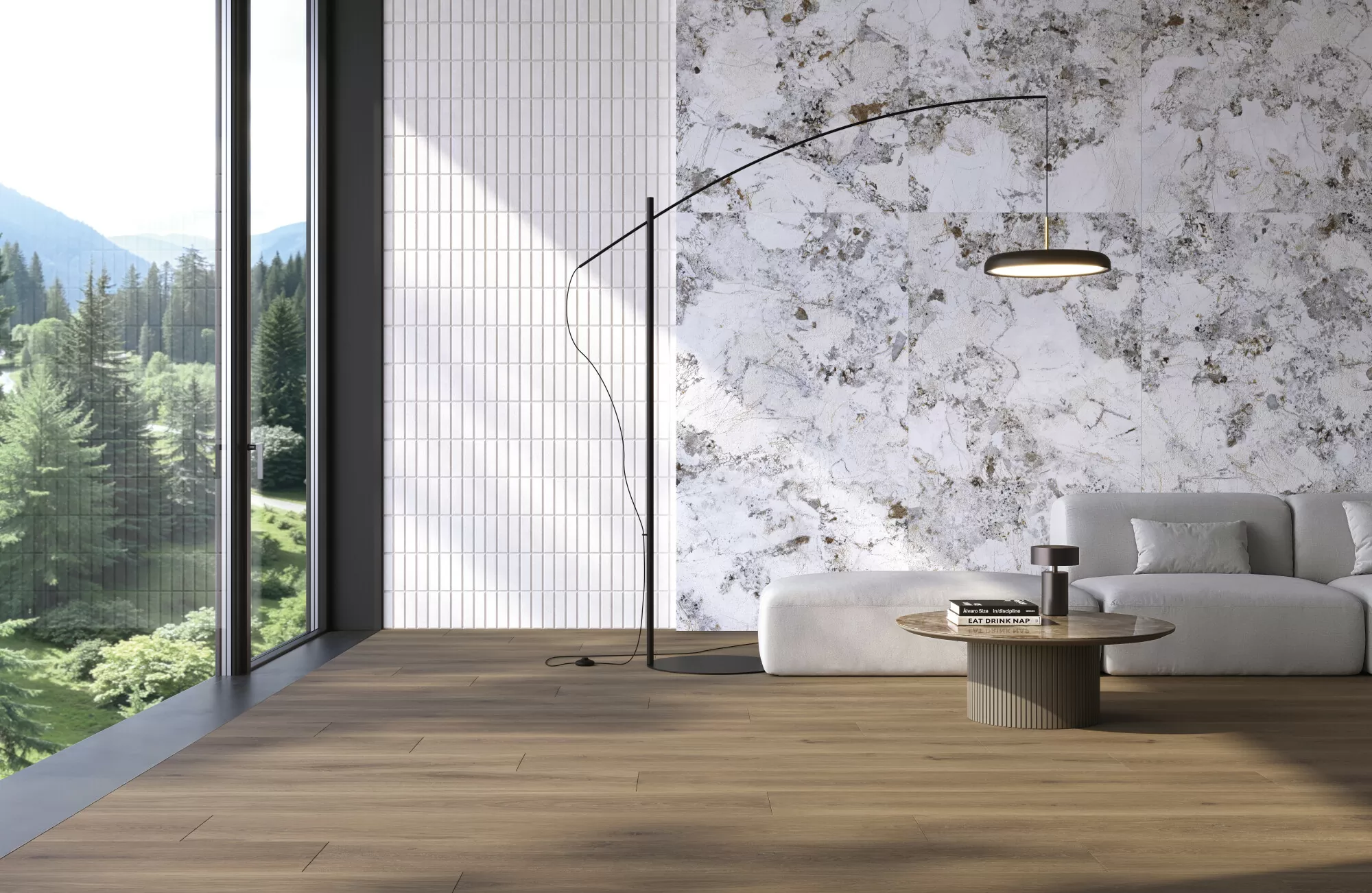 Керамогранит 40736 Artic White SP/100x180/R 100х180