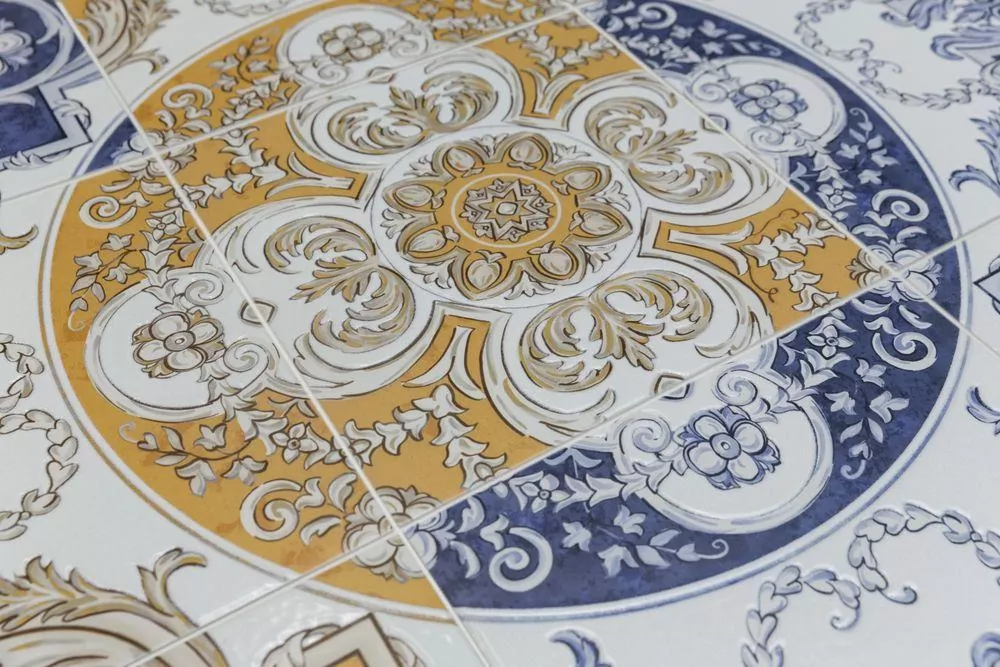 Керамогранит HGD/B509/SG9174 Декор Алмаш угол желтый 30х30