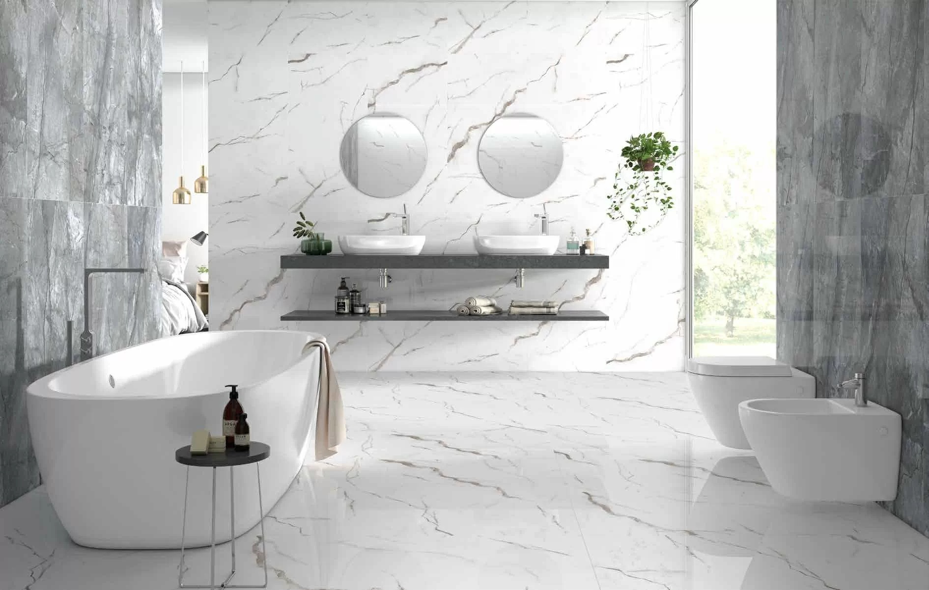 Керамогранит Statuario Venato White Polished Full Lappato 60x120