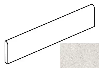 Керамогранит K-2080/MR/p01 Плинтус Gradient Белый 76x1200x10