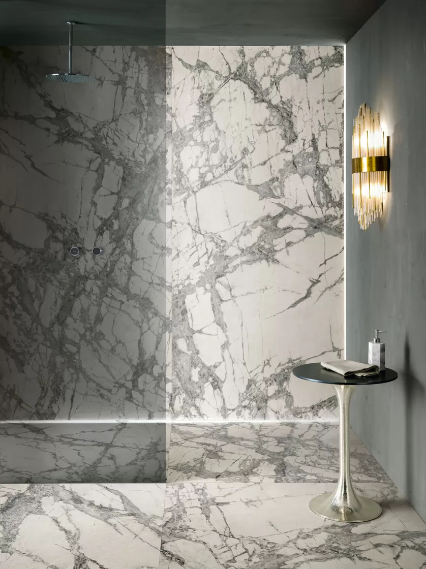 Керамогранит LS8DL00 Slimtech Delight Calacatta Oro Nat 6mm 120x120