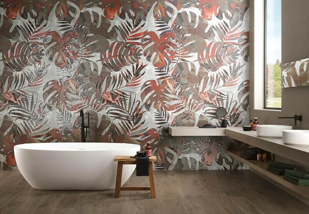 Плитка fRF0 Murals Flower Corten (2 pz) 80x160