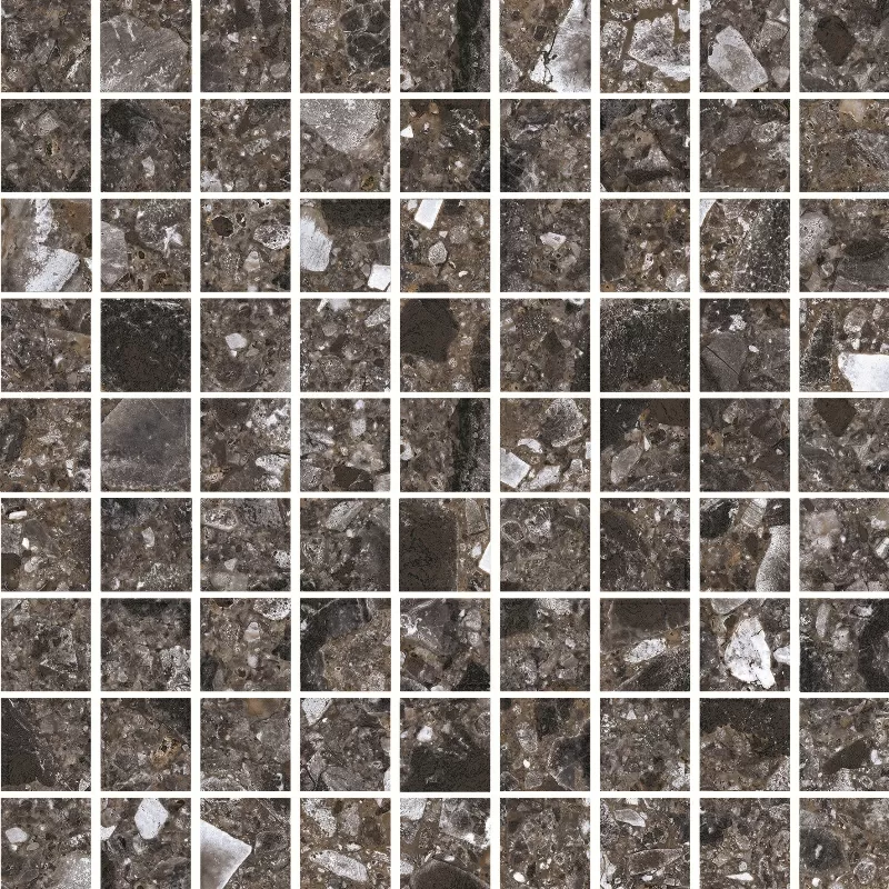 Мозаика K-333/MR/m01 Terrazzo Dark Grey 30x30