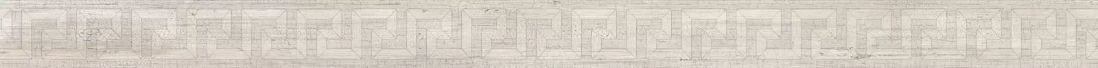 Керамогранит 263152 Listello Greca Intarsio White 5x80