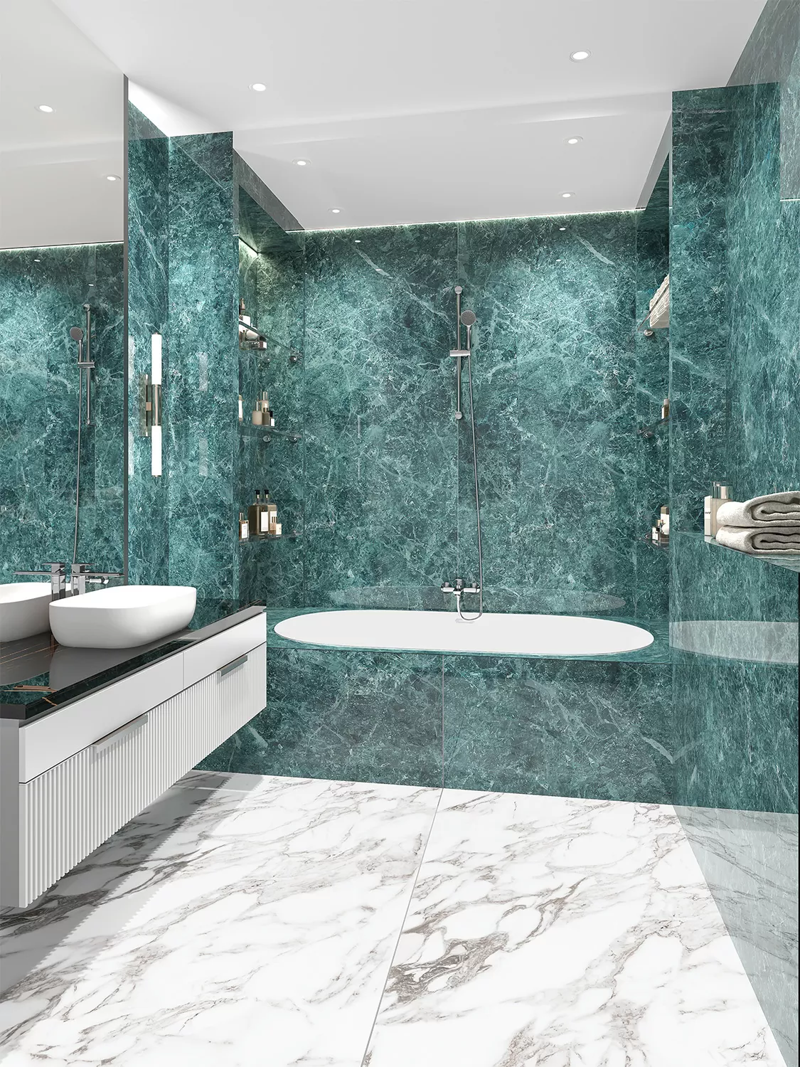 Керамогранит Tundra Gris Luminous HG 2800х1200х6