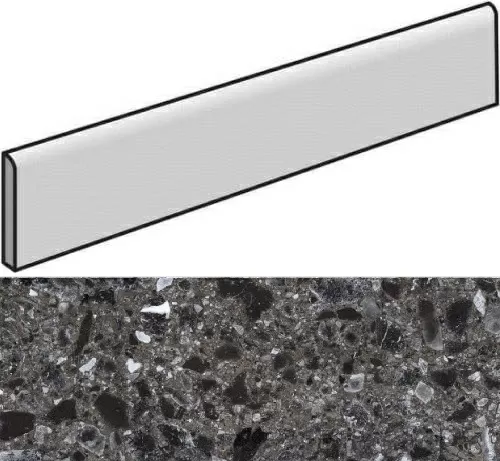 Керамогранит K-333/MR/p01 Dark Grey 7,6x60