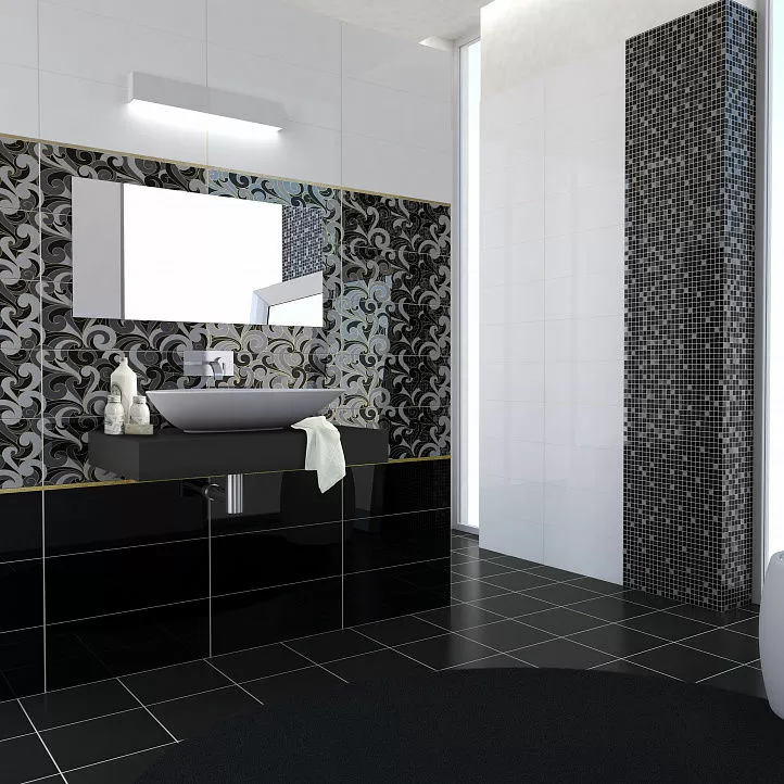 Мозаика Mosaico Nero lucido 31,5*31,5