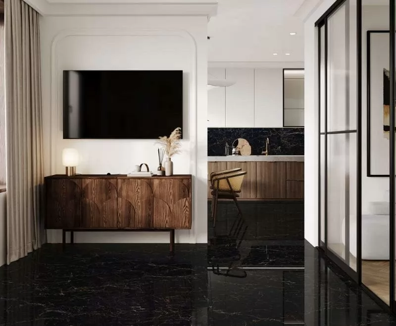 Керамогранит Nirvana Black черный 60х120