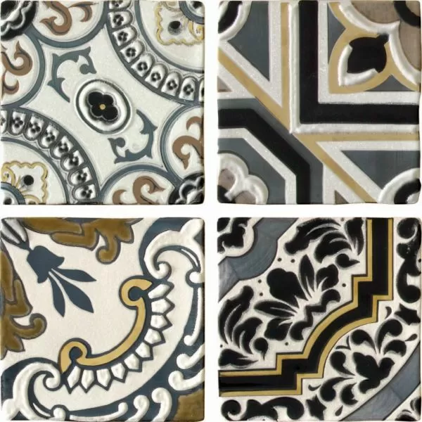 Плитка Conjunto Arezzo Oro (компл из 4-х шт) 15x15