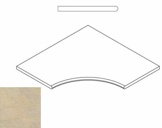 Керамогранит 620090000245 SAND BORDO ANGOLARE ROUND 30 60x60