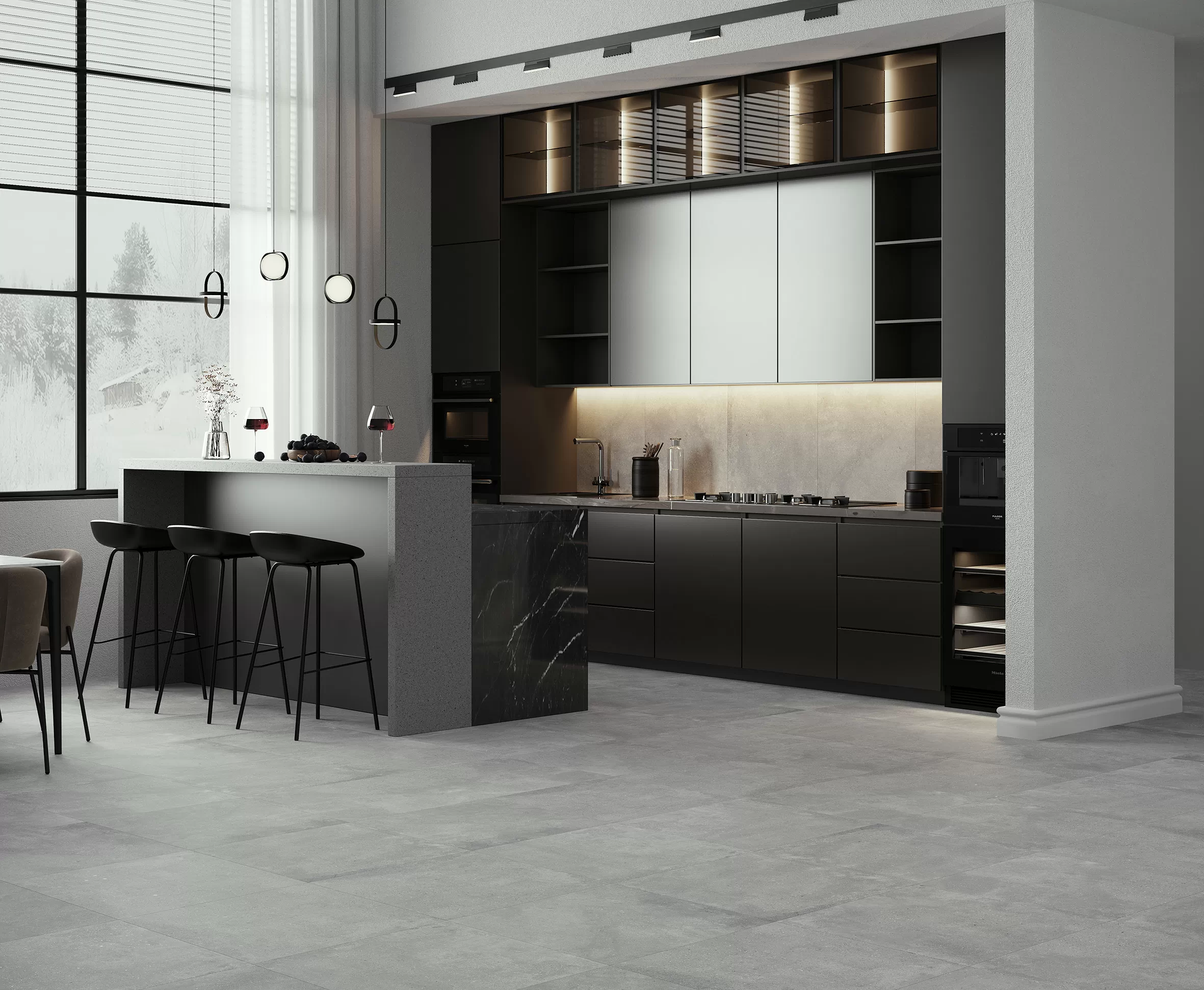 Керамогранит Callisto Gray Карвинг 60x60