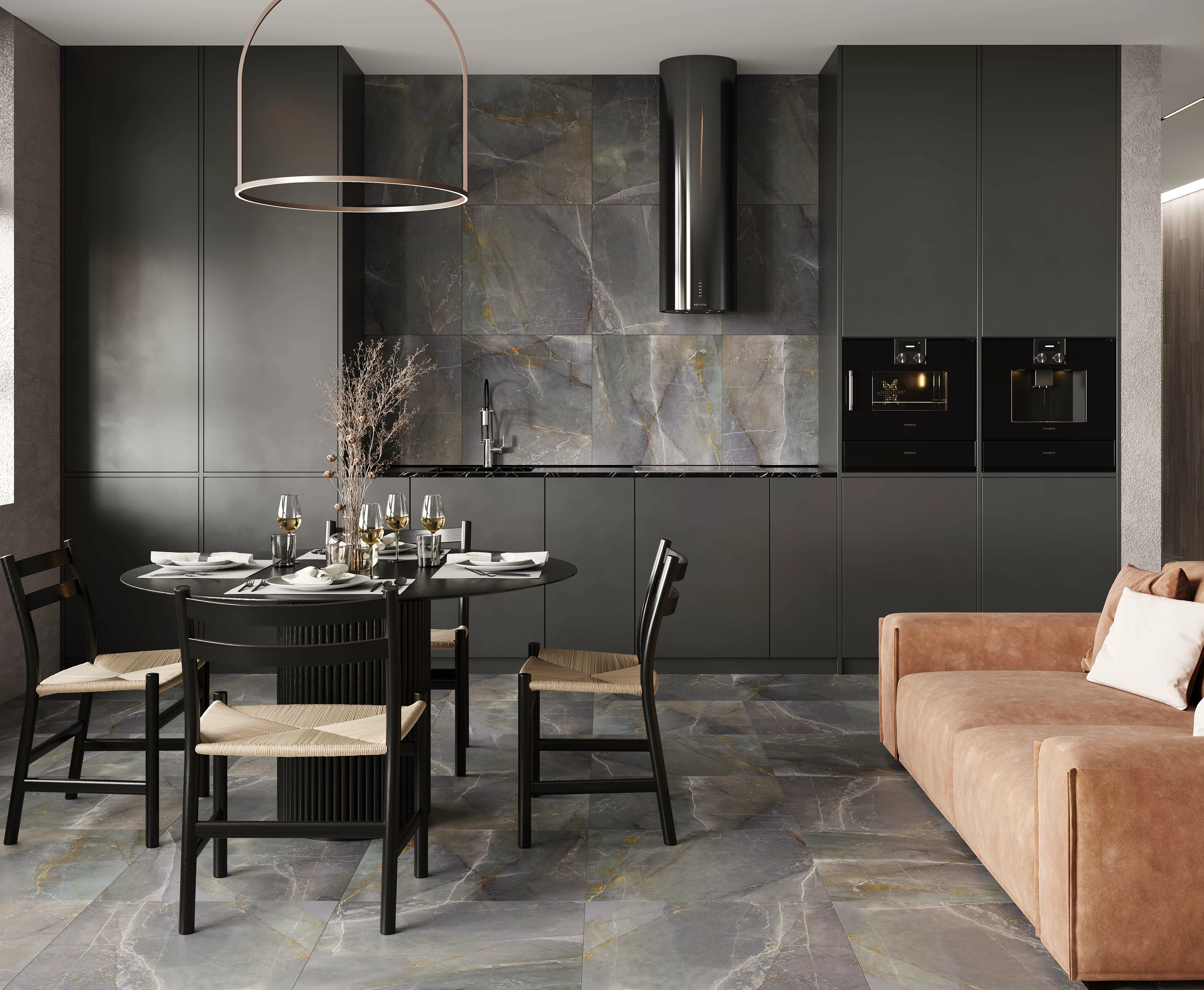 Керамогранит SH 0053 Shade темно-серый 60х60