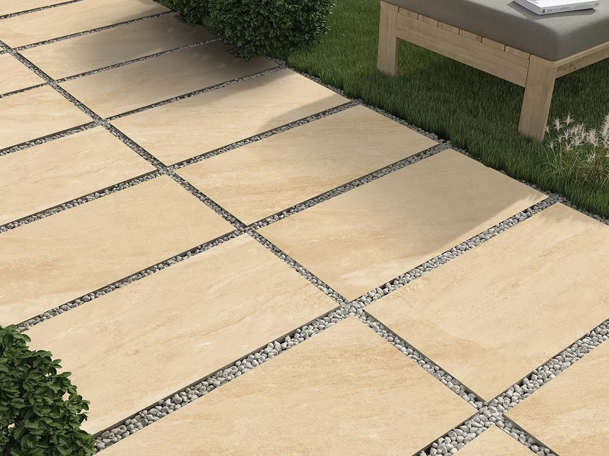 Керамогранит Outdoor Richmond Travertine Taupe R11 20mm 60х120