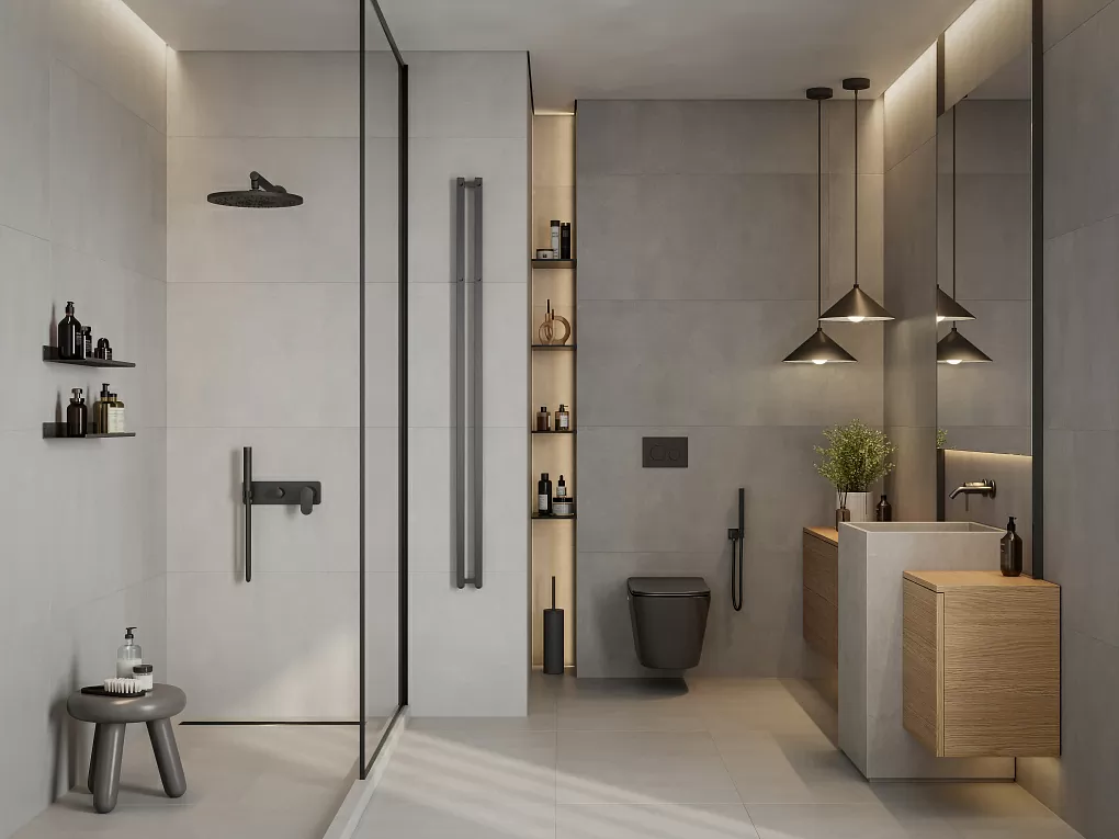 Керамогранит 010400001204 Beton grey серый PG 01 60х120