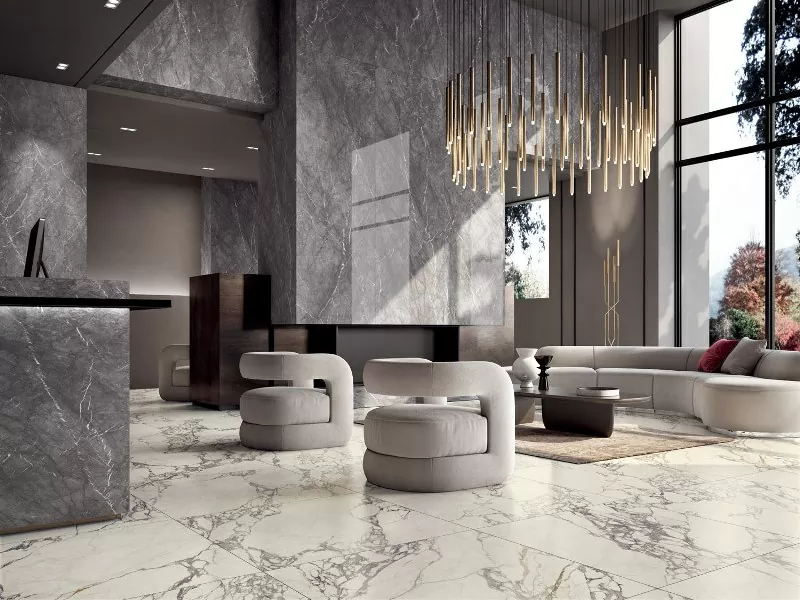 Керамогранит STARLIGHT TILES GLOSSY CARRARA WHITE 300x100