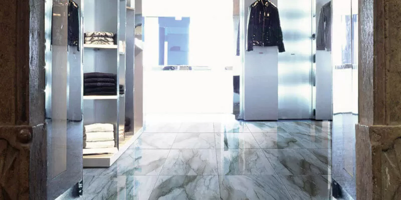 Керамогранит Decor Solitaire Gold-White Lapp/Rett 60x120