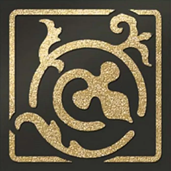 Керамогранит Вставка Брест черный (шампань) 6х6