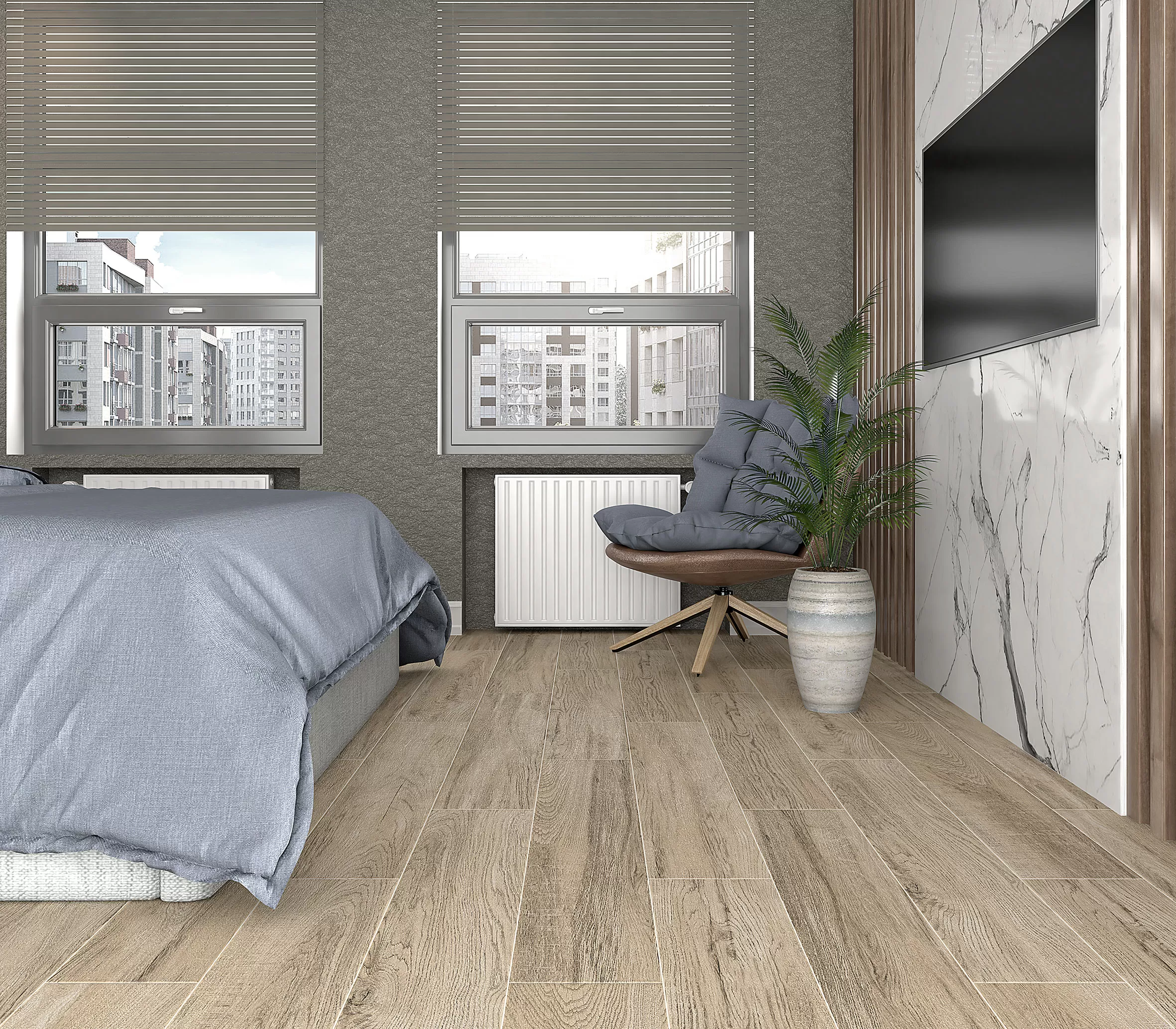 Керамогранит SG517920R Rainwood бежевый обрезной 20х119,5