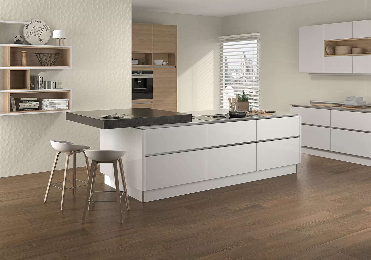 Плитка Luminor Tress Brillo SlimRect Blanco 29x89