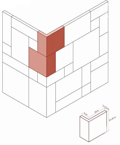Искусственный камень 486-25 Бремар угол 8х18x10;20;30